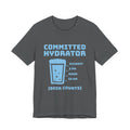 Committed Hydrator (Beer Counts) Tee (Sky Blue Ink)