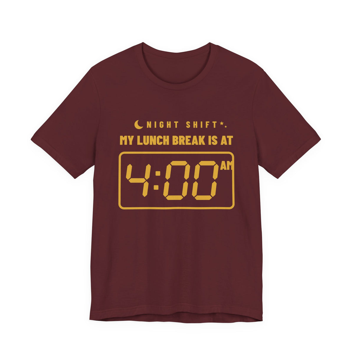 My Lunch Break Is at 4 AM Tee (Gold Ink)