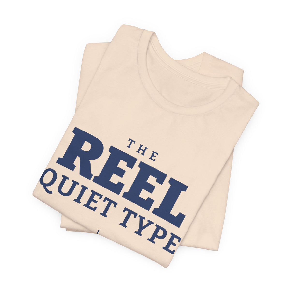 The Reel Quiet Type Tee (Navy Blue Ink)