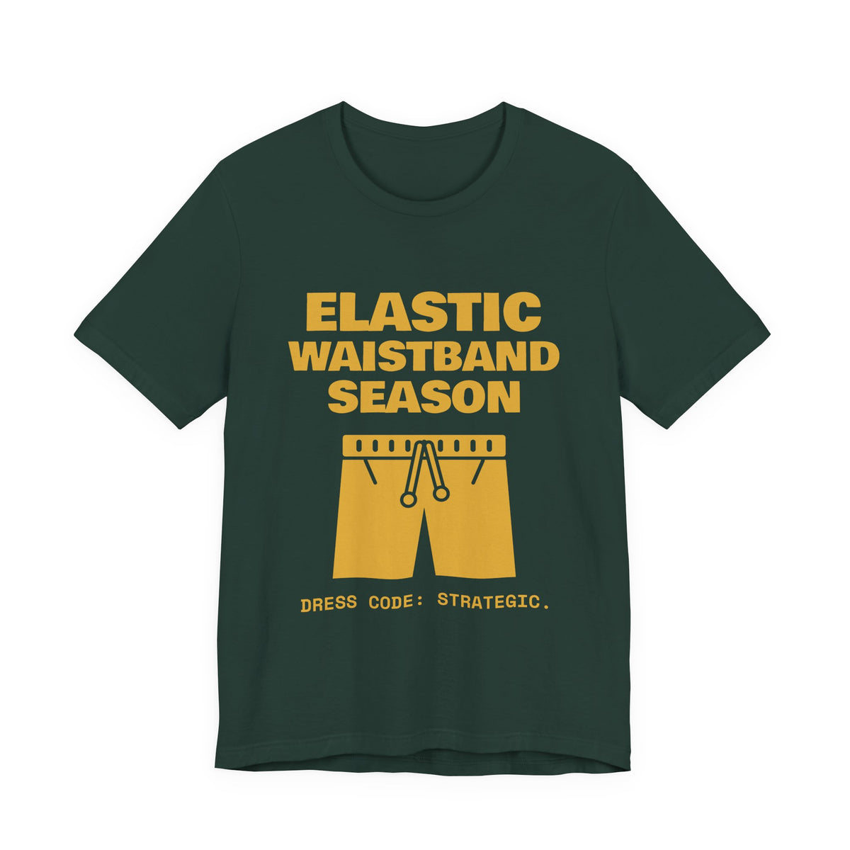 Elastic Waistband Season Tee (Gold)