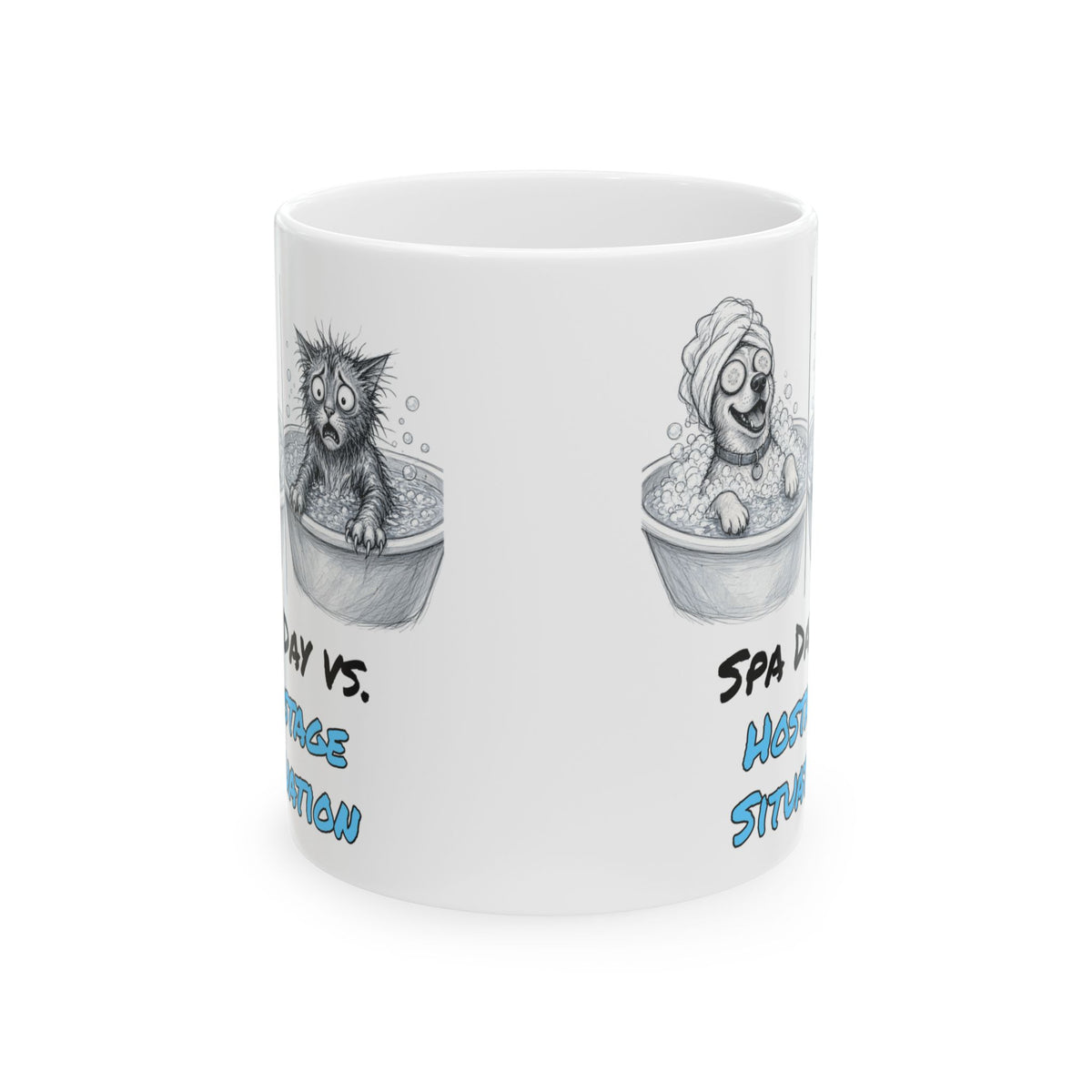 Spa Day vs. Hostage Situation Mug
