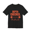 Depth: Checked Tee (Orange)