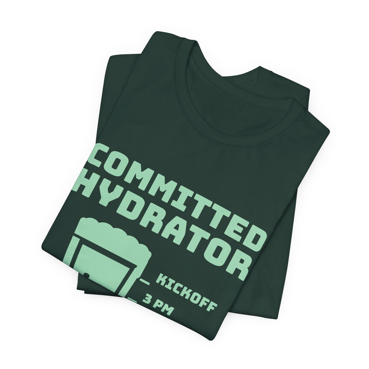 Committed Hydrator (Beer Counts) Tee (Mint Green Ink)