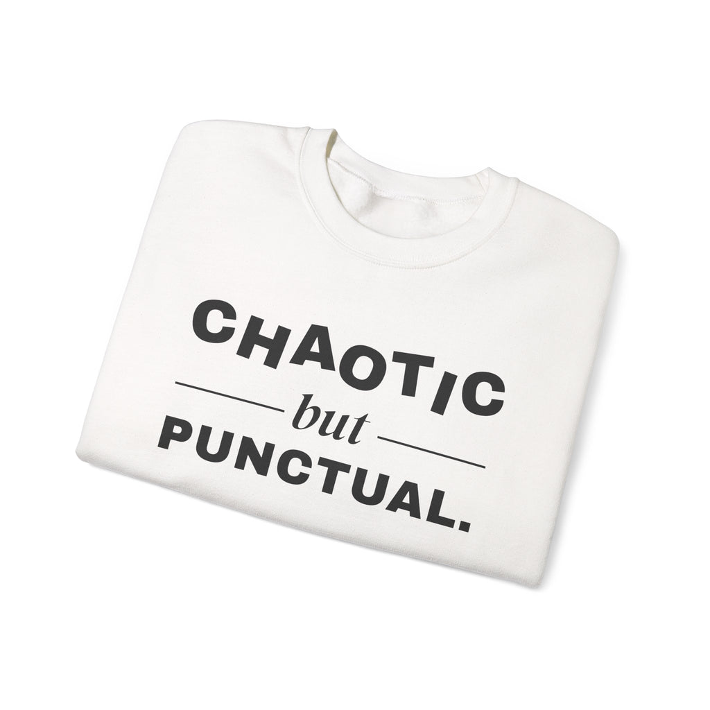 Chaotic but Punctual Crewneck Sweatshirt (Light)