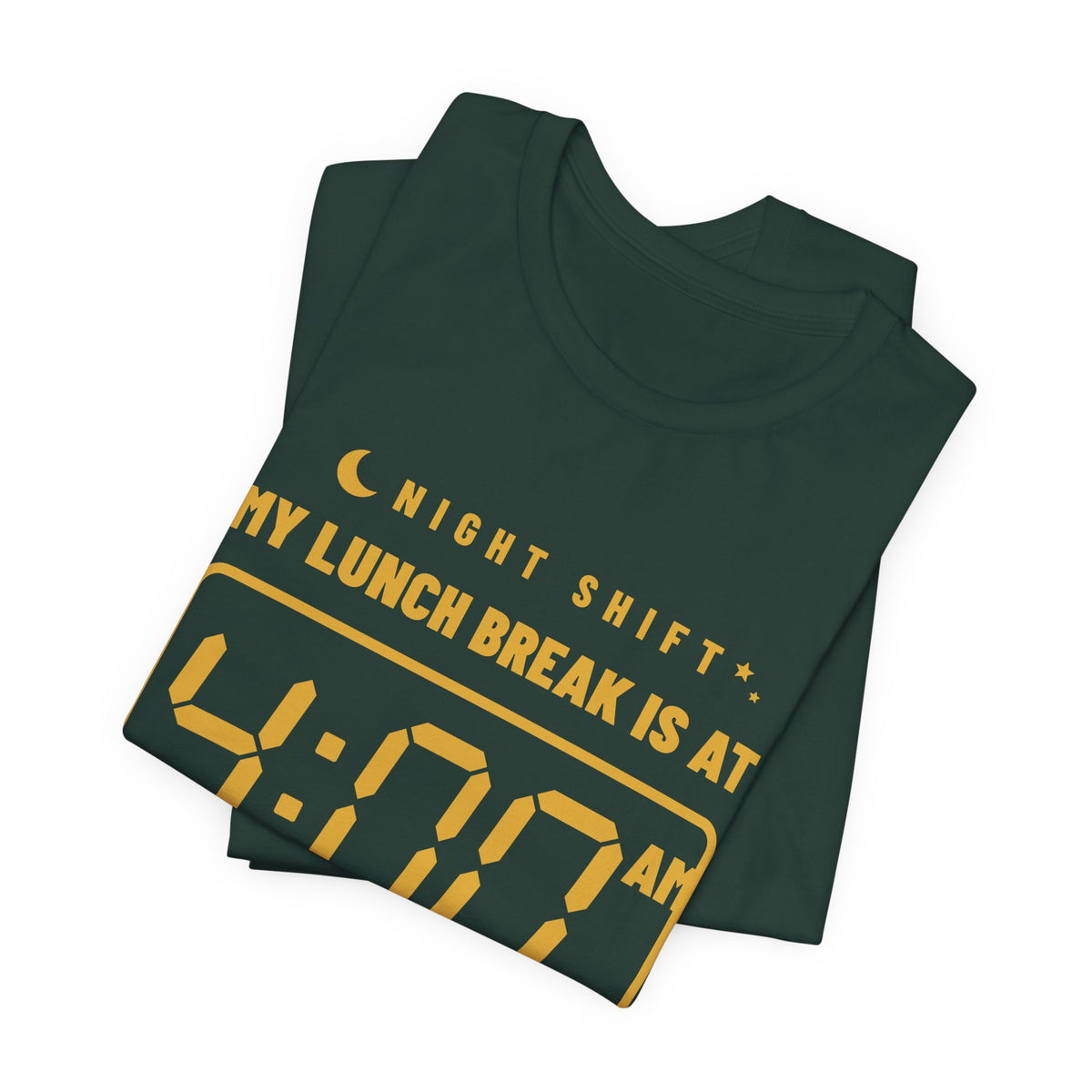 My Lunch Break Is at 4 AM Tee (Gold Ink)