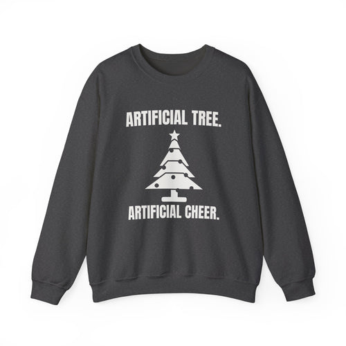 Artificial Tree Artificial Cheer Crewneck Sweatshirt (Dark)