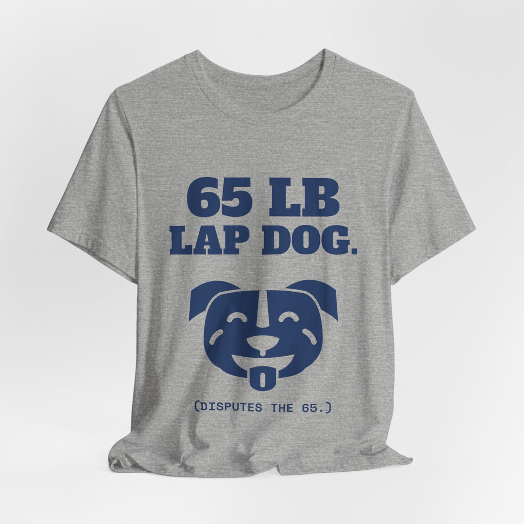 65 lb Lap Dog Tee (Navy Blue Ink)