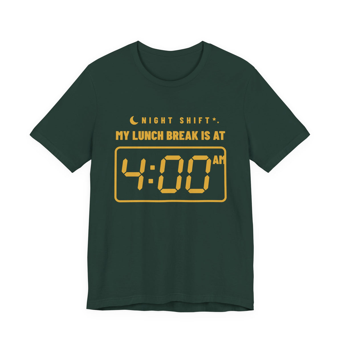 My Lunch Break Is at 4 AM Tee (Gold Ink)