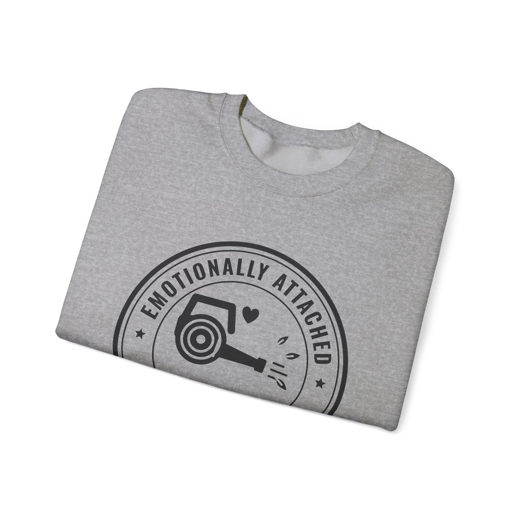 Emotionally Attached to My Leaf Blower Crewneck Sweatshirt (Light)