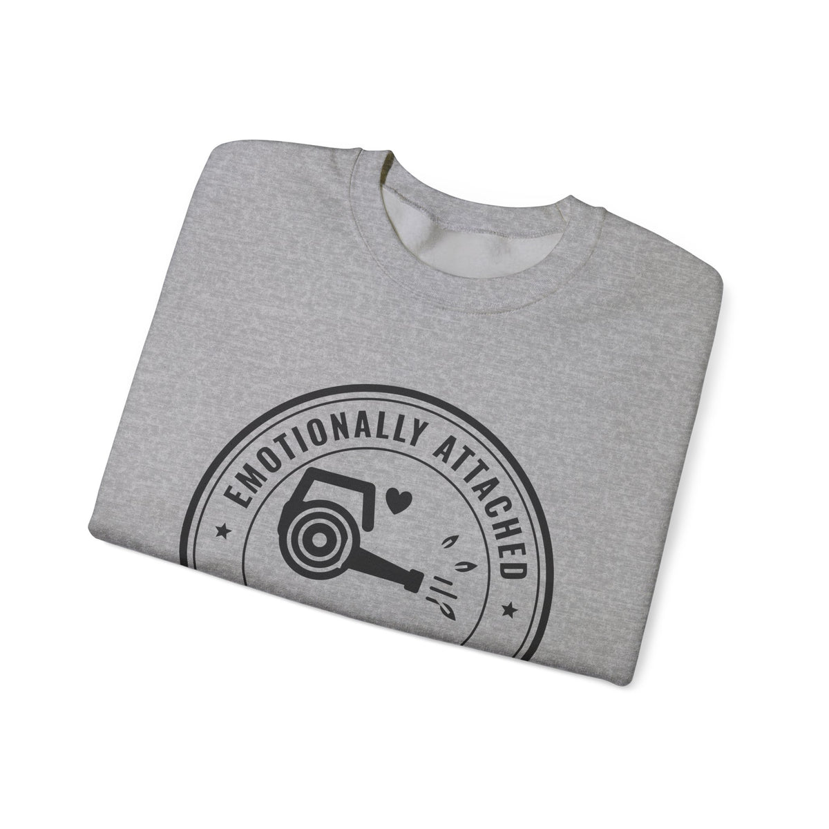 Emotionally Attached to My Leaf Blower Crewneck Sweatshirt (Light)
