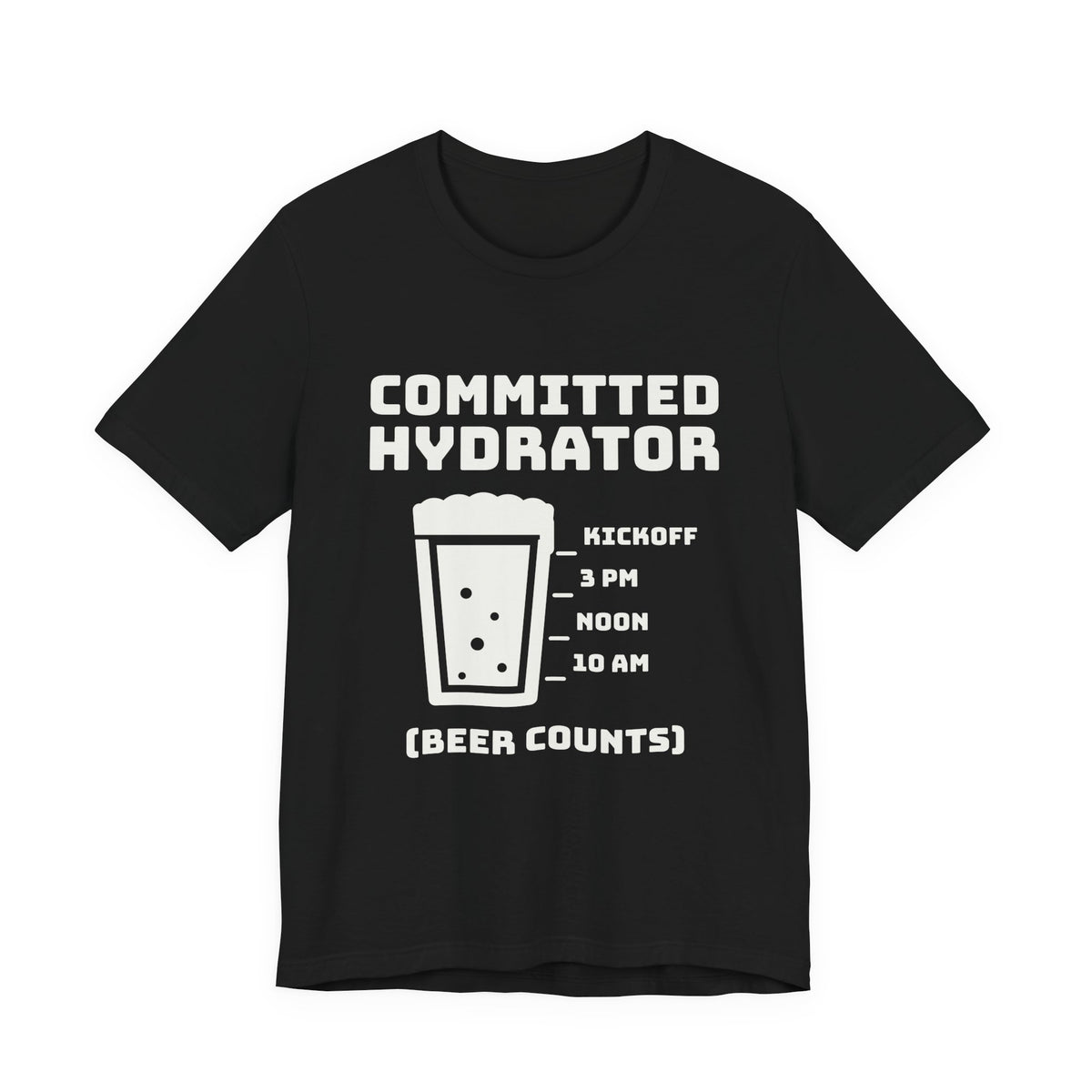 Committed Hydrator (Beer Counts) Tee (Dark)
