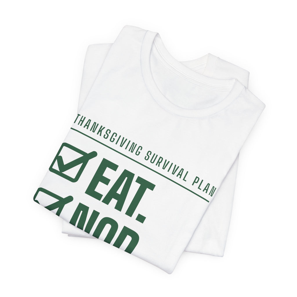 Eat. Nod. Leave. Tee (Forest Green Ink)