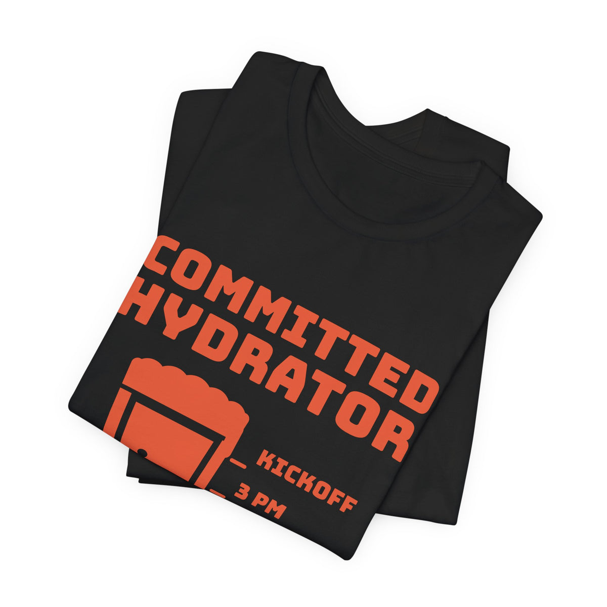 Committed Hydrator (Beer Counts) Tee (Orange Ink)