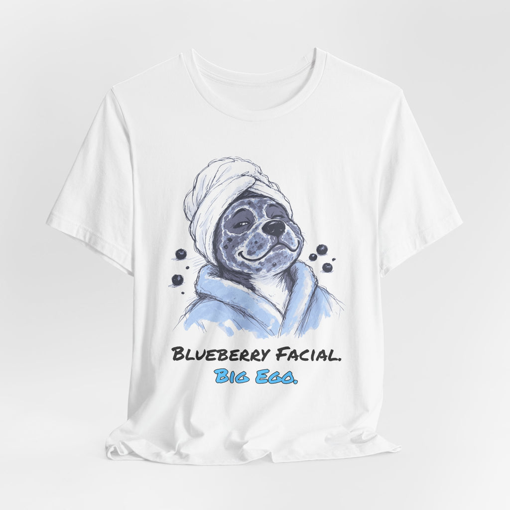 Blueberry Facial. Big Ego. Tee