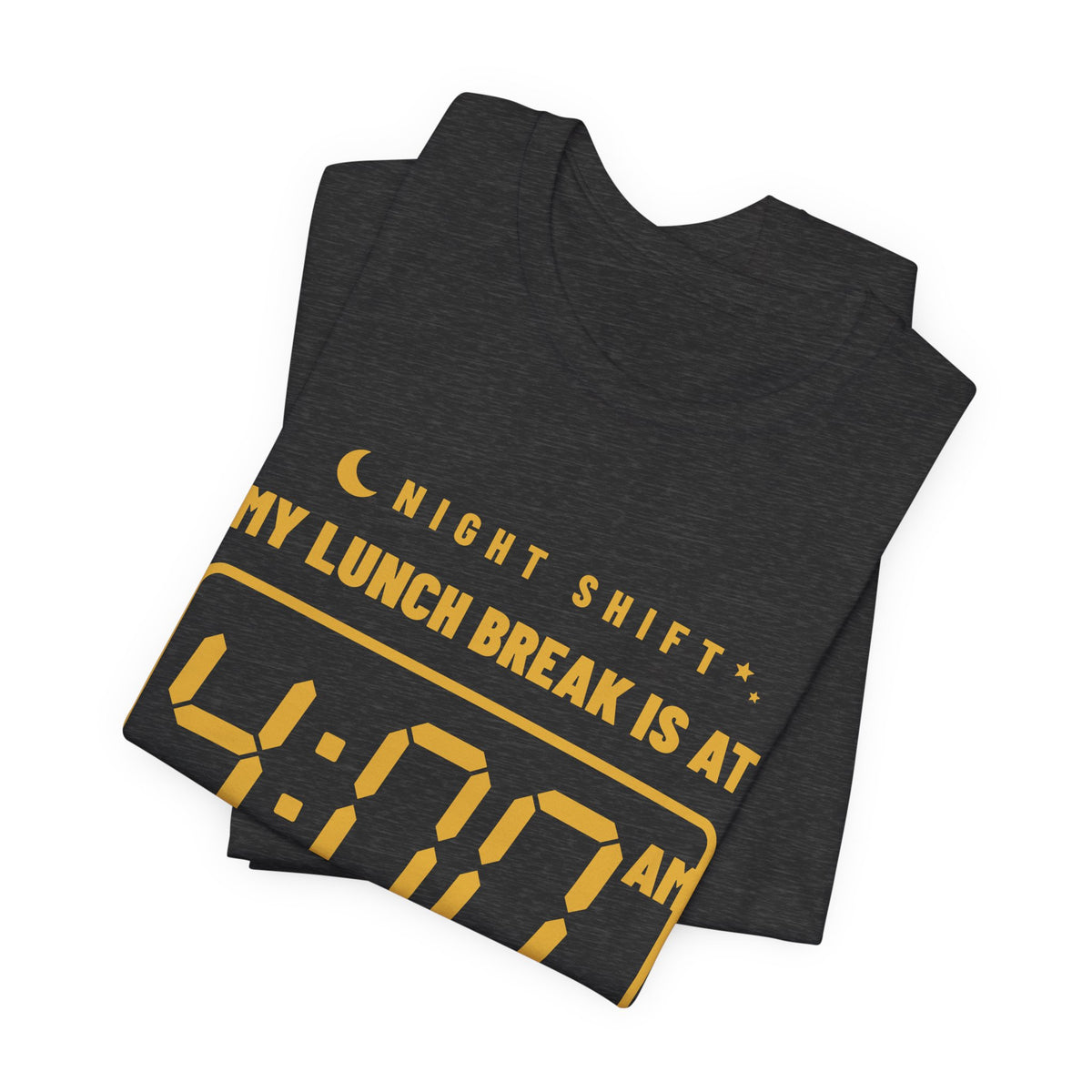 My Lunch Break Is at 4 AM Tee (Gold Ink)