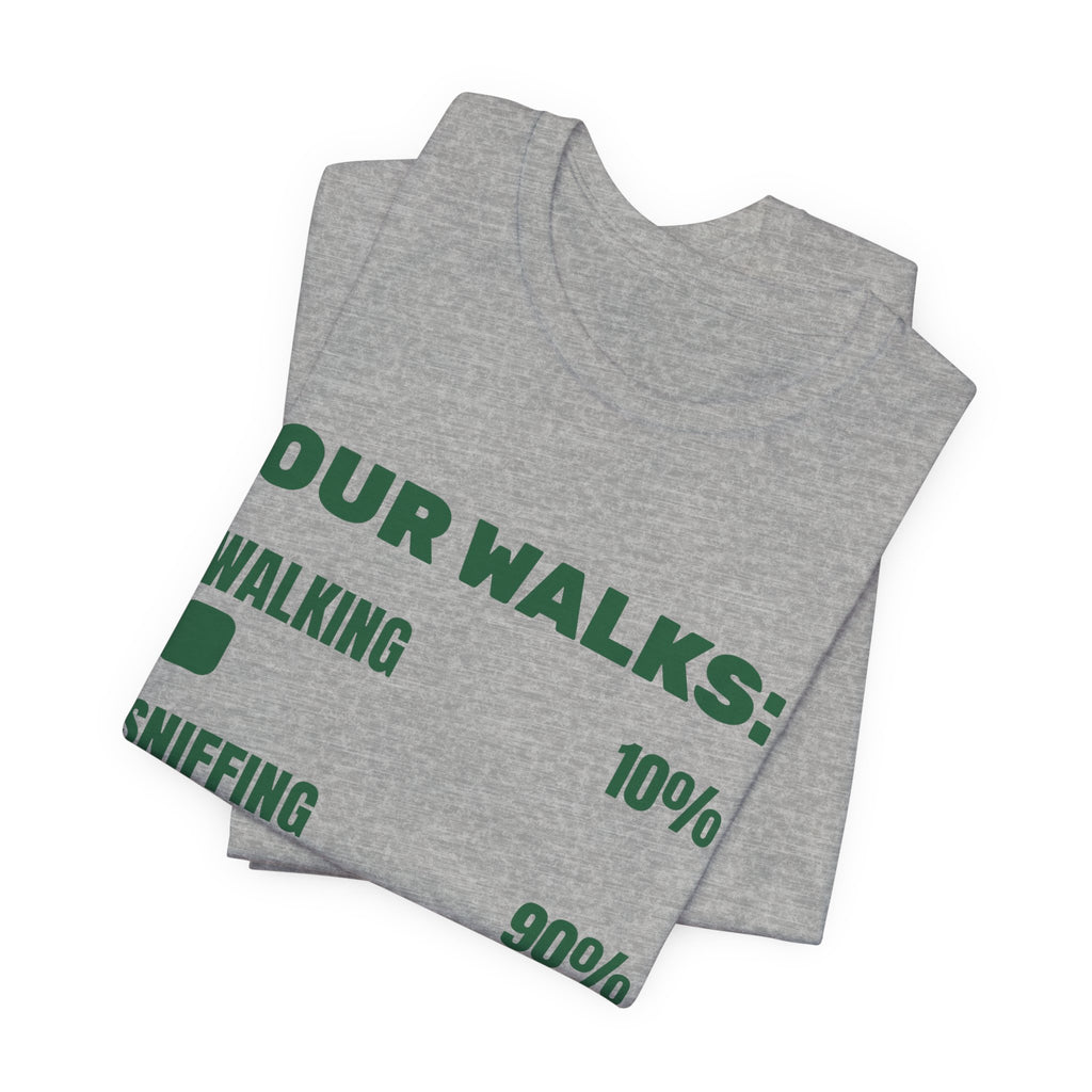 Our Walks: Sniffing 90% Tee (Forest Green Ink)