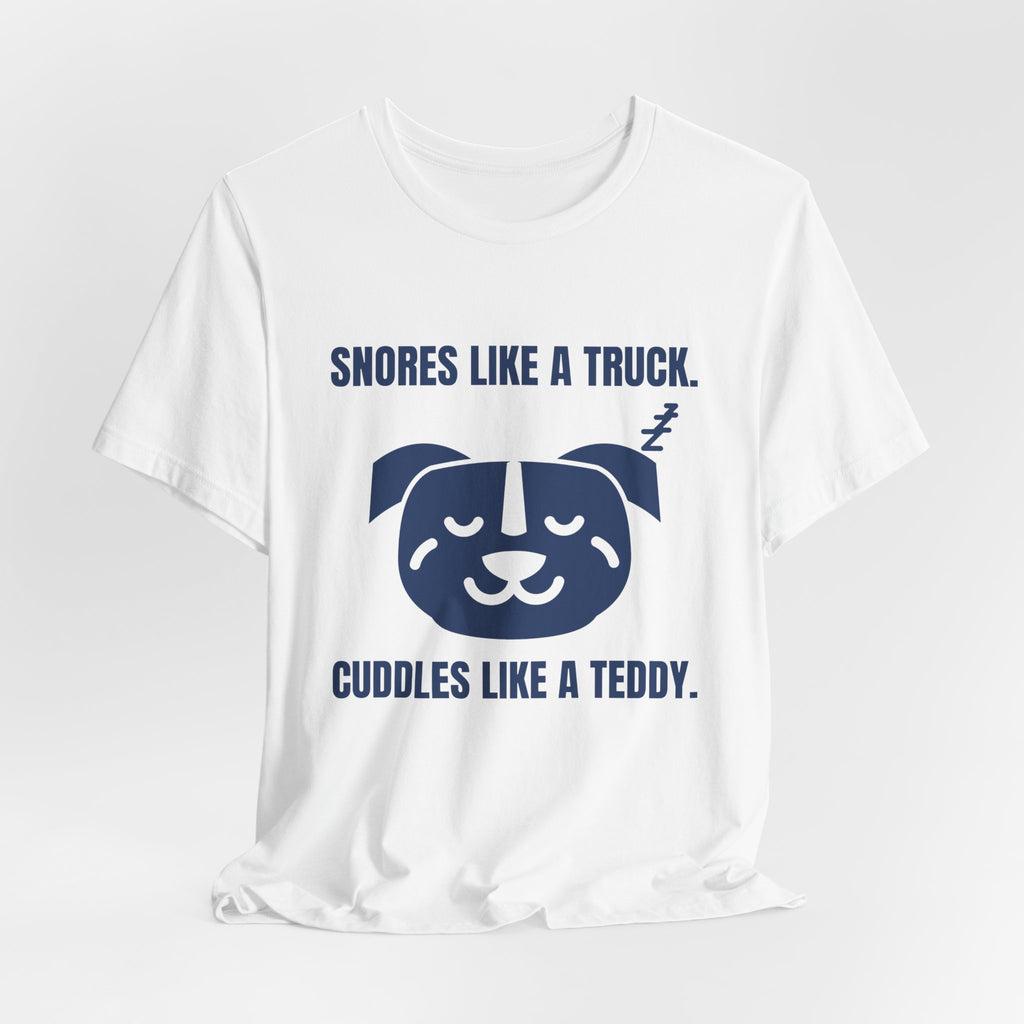 Snores Like a Truck Tee (Navy Blue Ink)