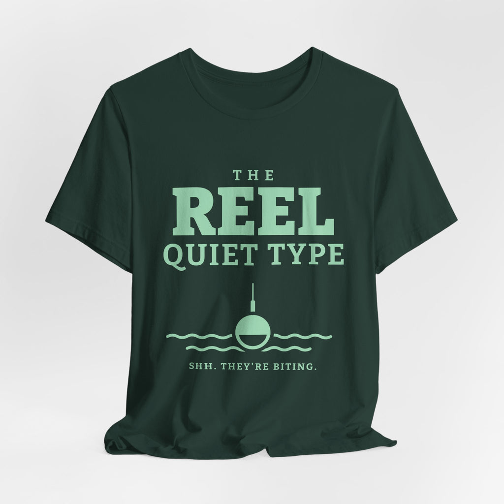 The Reel Quiet Type Tee (Mint Green Ink)