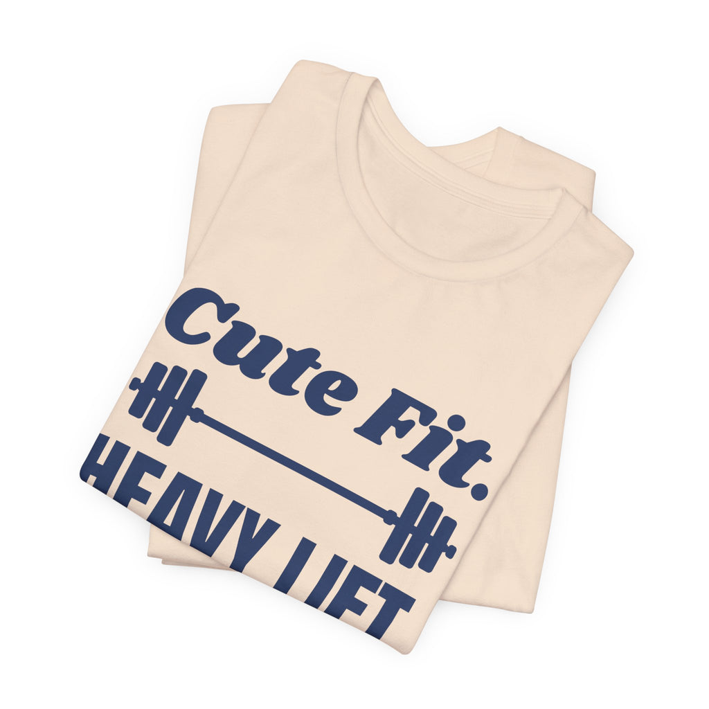 Cute Fit. Heavy Lift Tee (Navy Blue Ink)