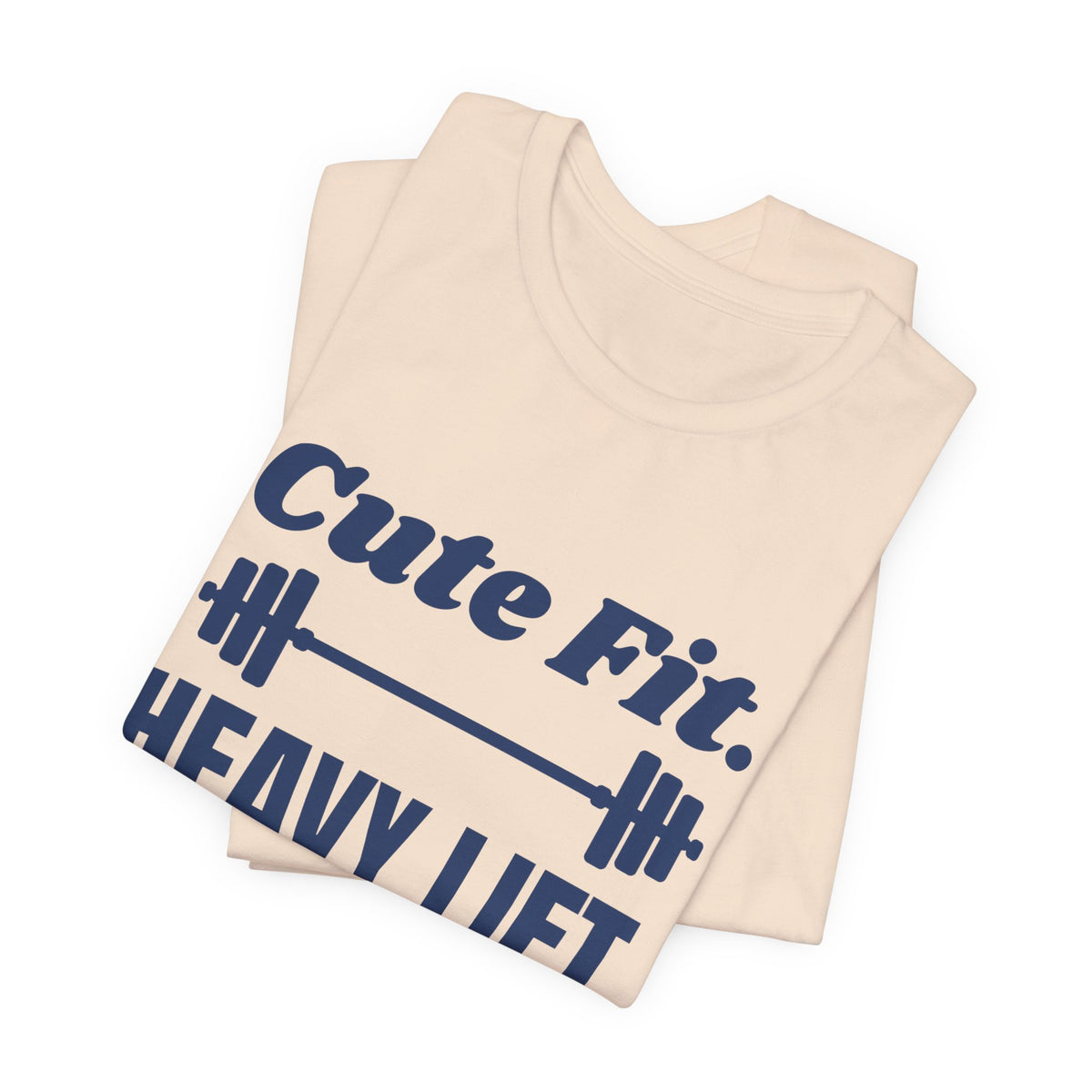 Cute Fit. Heavy Lift Tee (Navy Blue Ink)