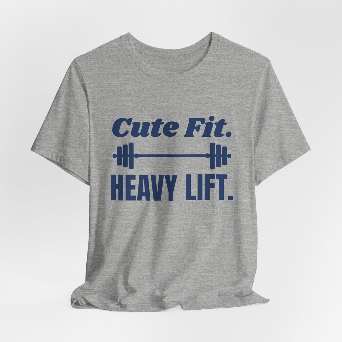 Cute Fit. Heavy Lift Tee (Navy Blue Ink)