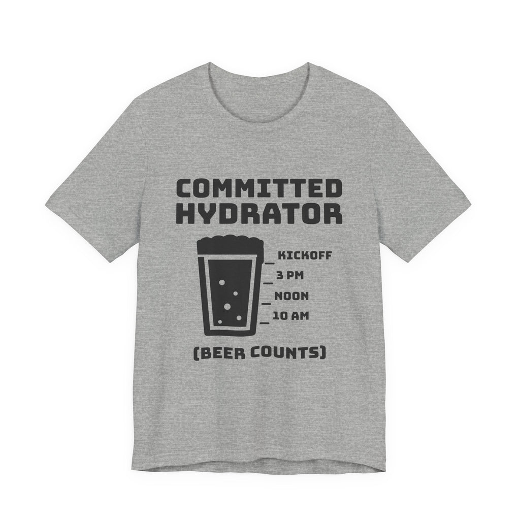 Committed Hydrator (Beer Counts) Tee (Light)