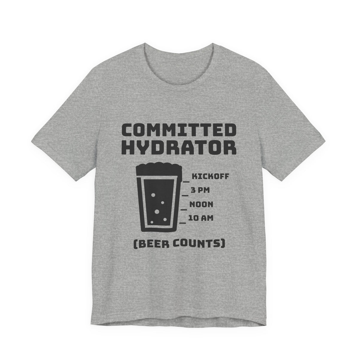 Committed Hydrator (Beer Counts) Tee (Light)