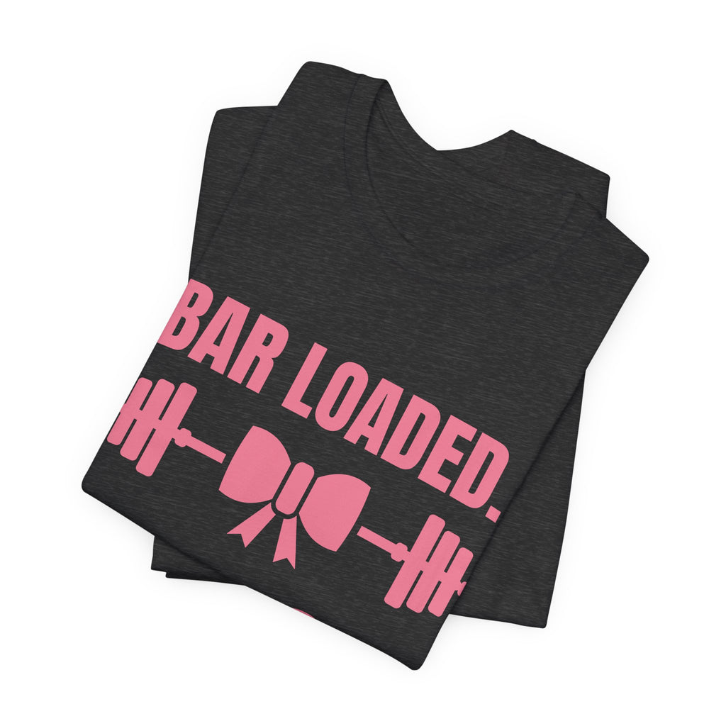 Bar Loaded. Bow On Tee (Rose Pink)