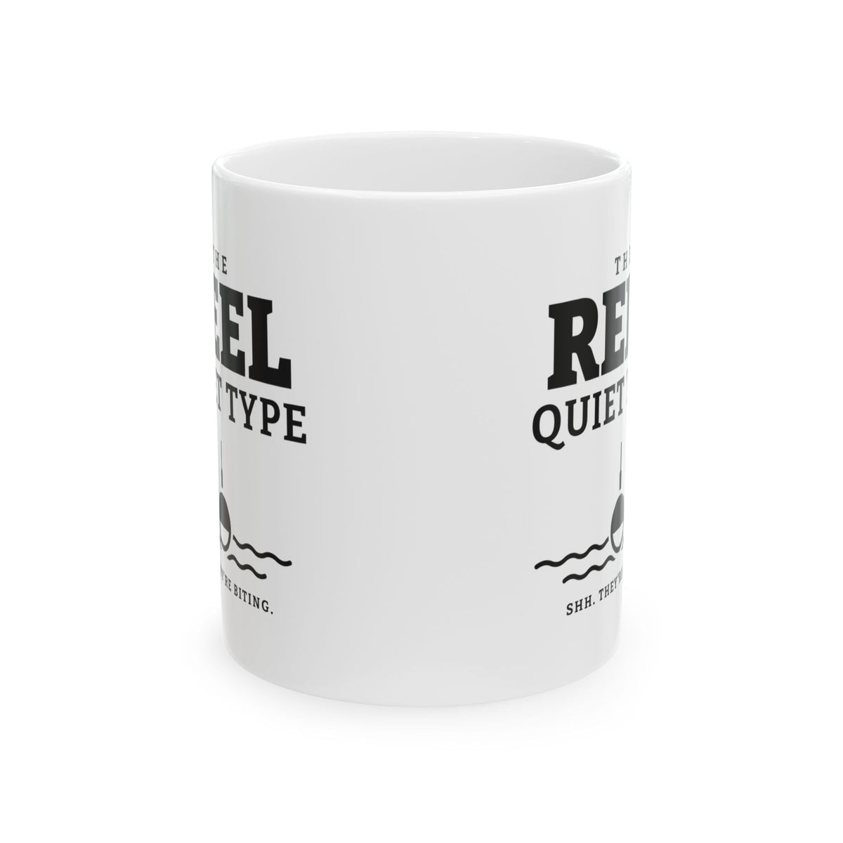 The Reel Quiet Type Mug