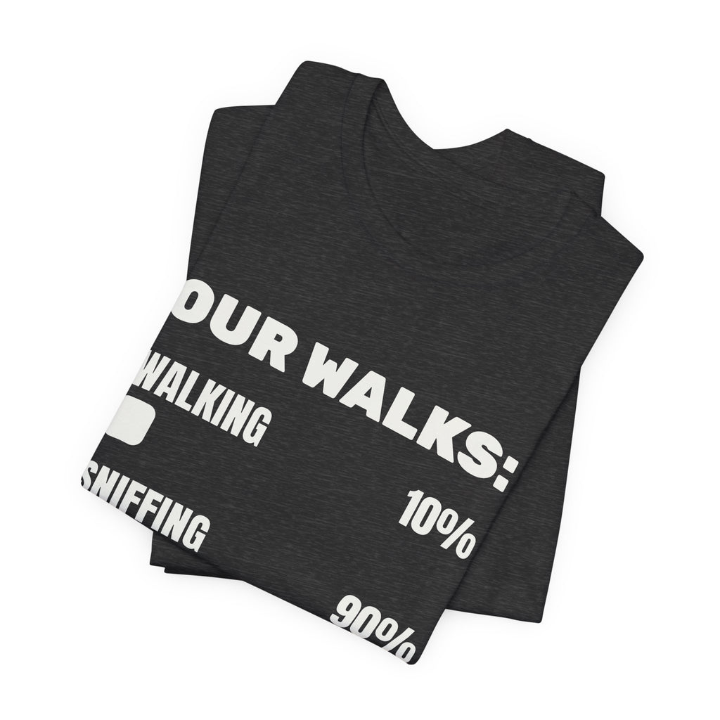 Our Walks: Sniffing 90% Tee (Dark)