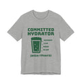 Committed Hydrator (Beer Counts) Tee (Forest Green Ink)