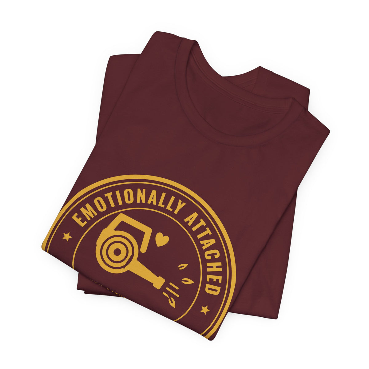Emotionally Attached to My Leaf Blower Tee (Gold Ink)