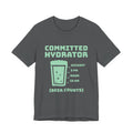Committed Hydrator (Beer Counts) Tee (Mint Green Ink)