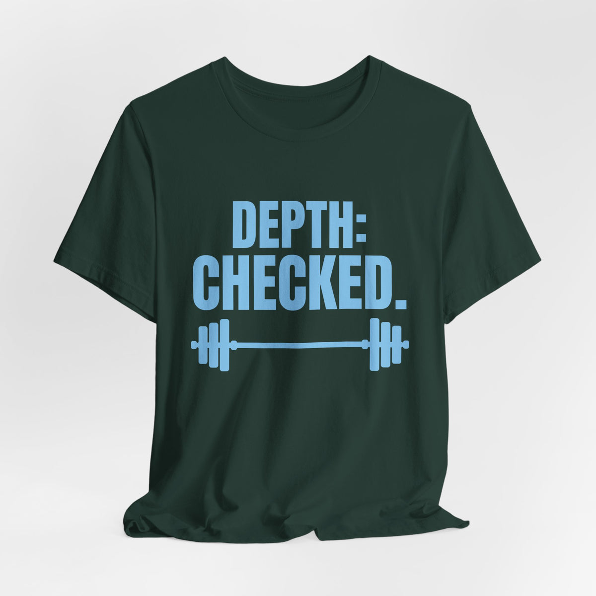 Depth: Checked Tee (Sky Blue Ink)