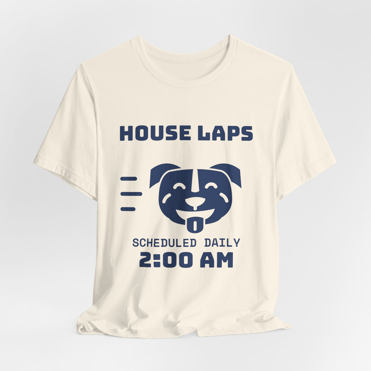 House Laps Scheduled Daily 2:00 AM Tee (Navy Blue Ink)