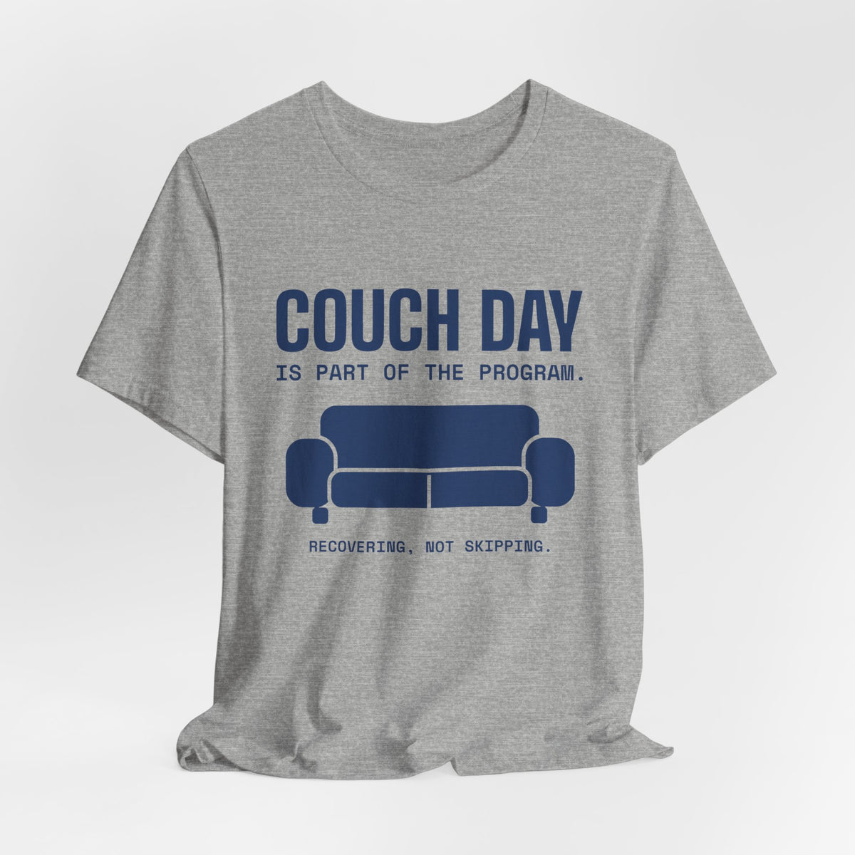 Couch Day Is Part of the Program Tee (Navy Blue Ink)