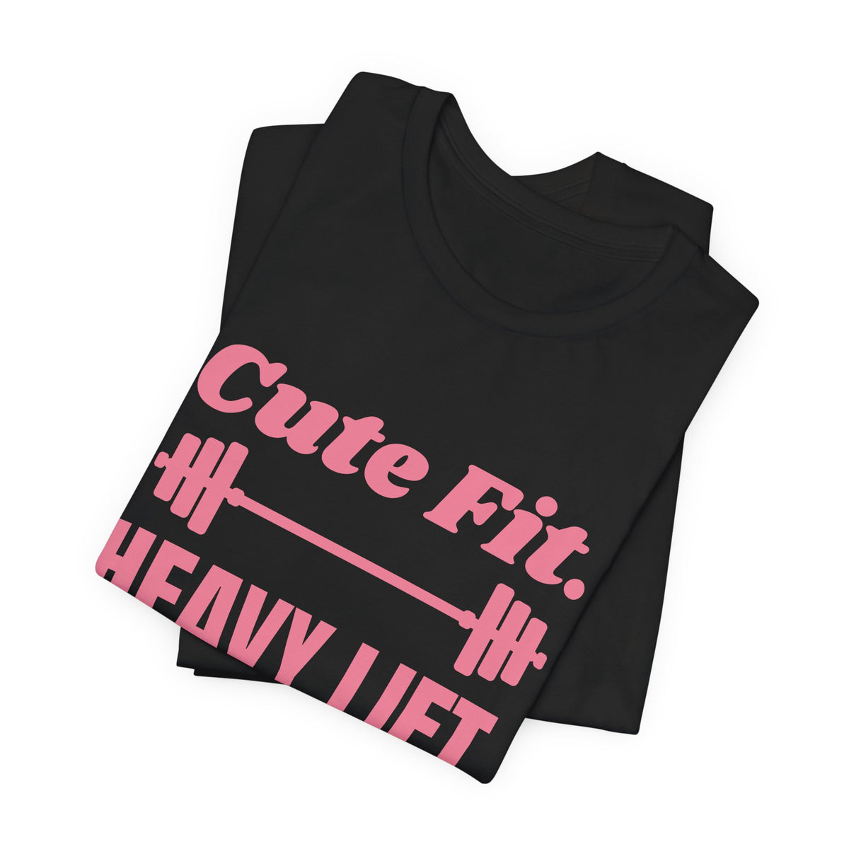 Cute Fit. Heavy Lift Tee (Rose Pink)