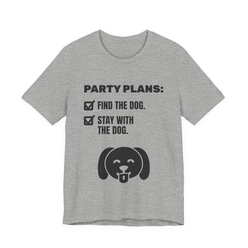 Party Plans: Find the Dog Tee (Light)