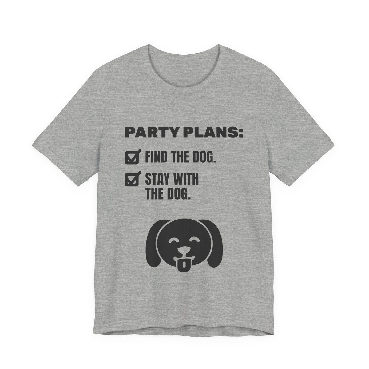 Party Plans: Find the Dog Tee (Light)