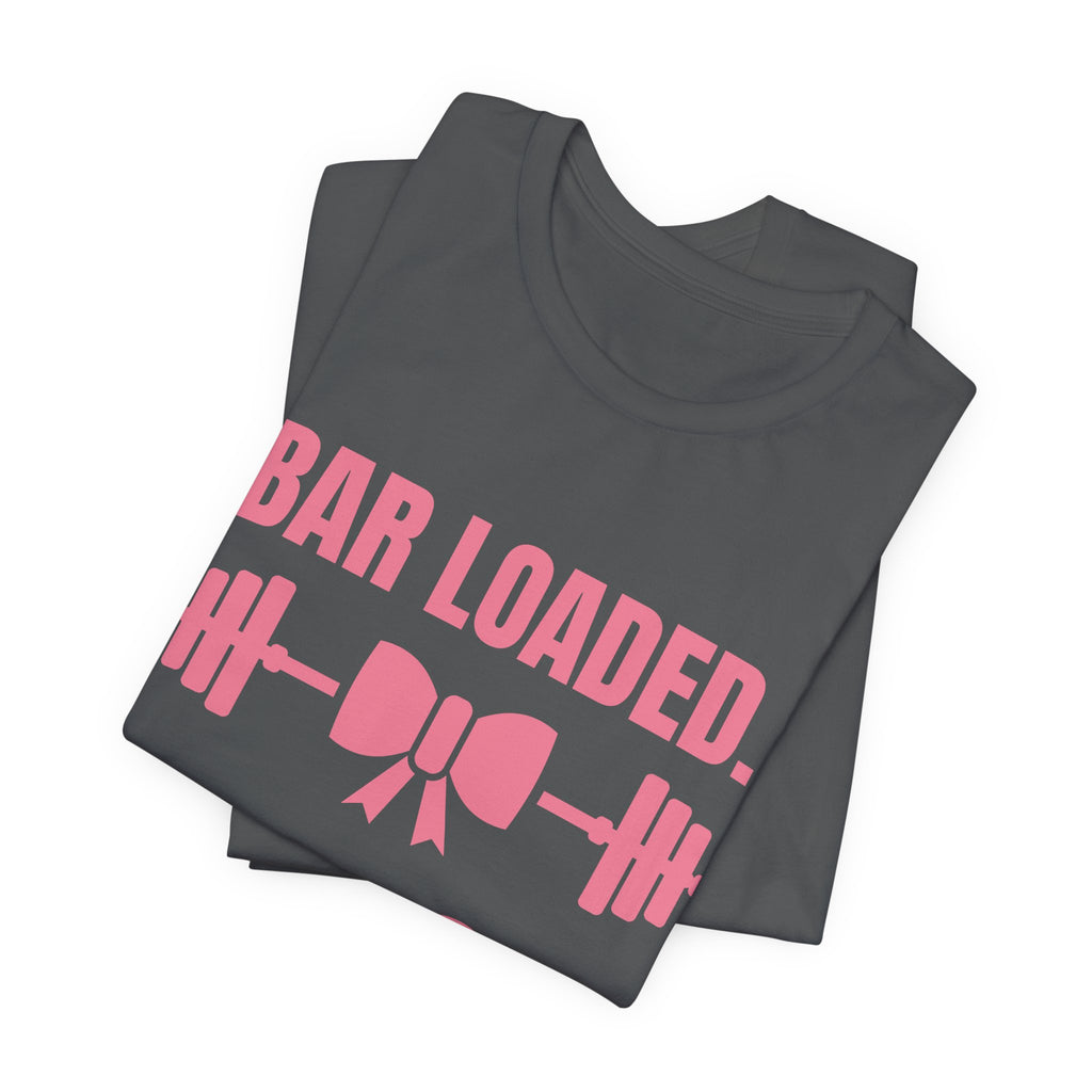 Bar Loaded. Bow On Tee (Rose Pink)