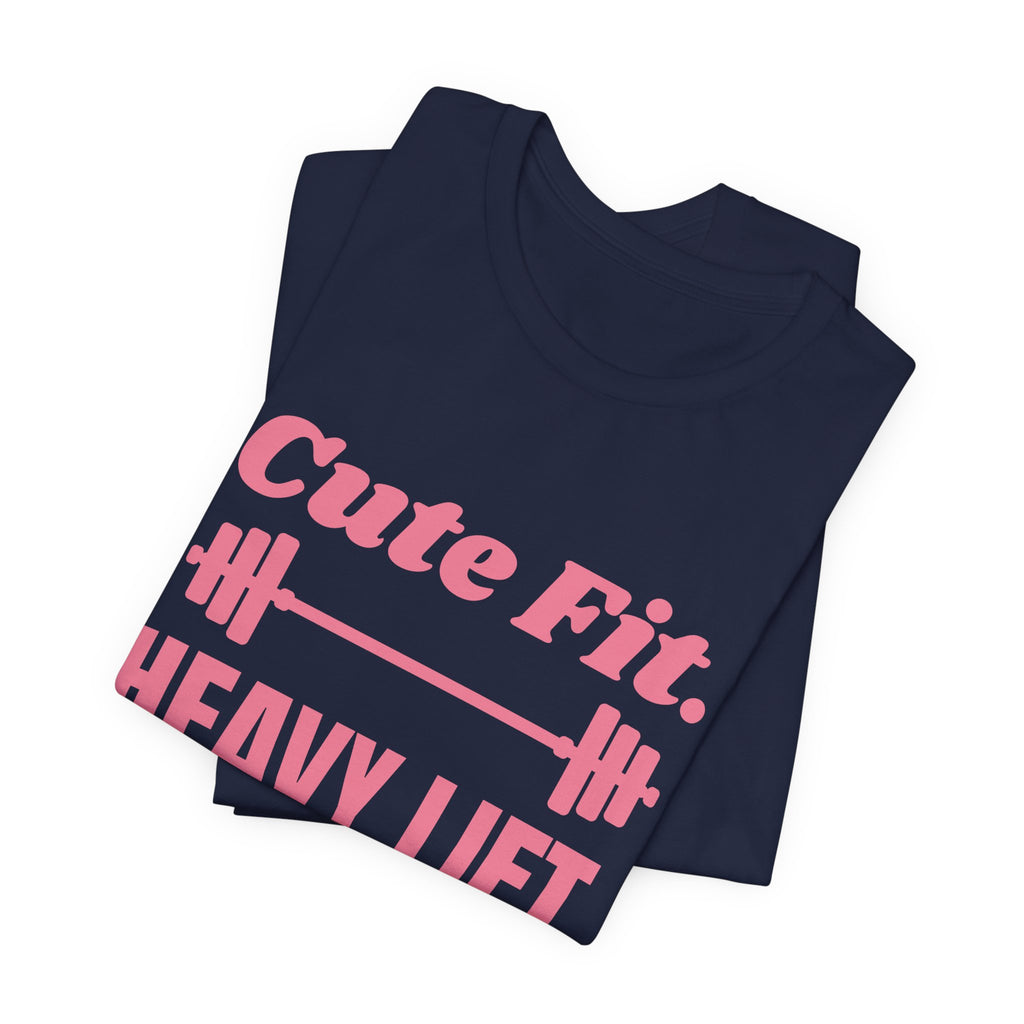 Cute Fit. Heavy Lift Tee (Rose Pink)