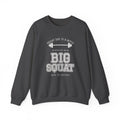Squat Day Is a Myth Spread by Big Squat Crewneck Sweatshirt (Dark)