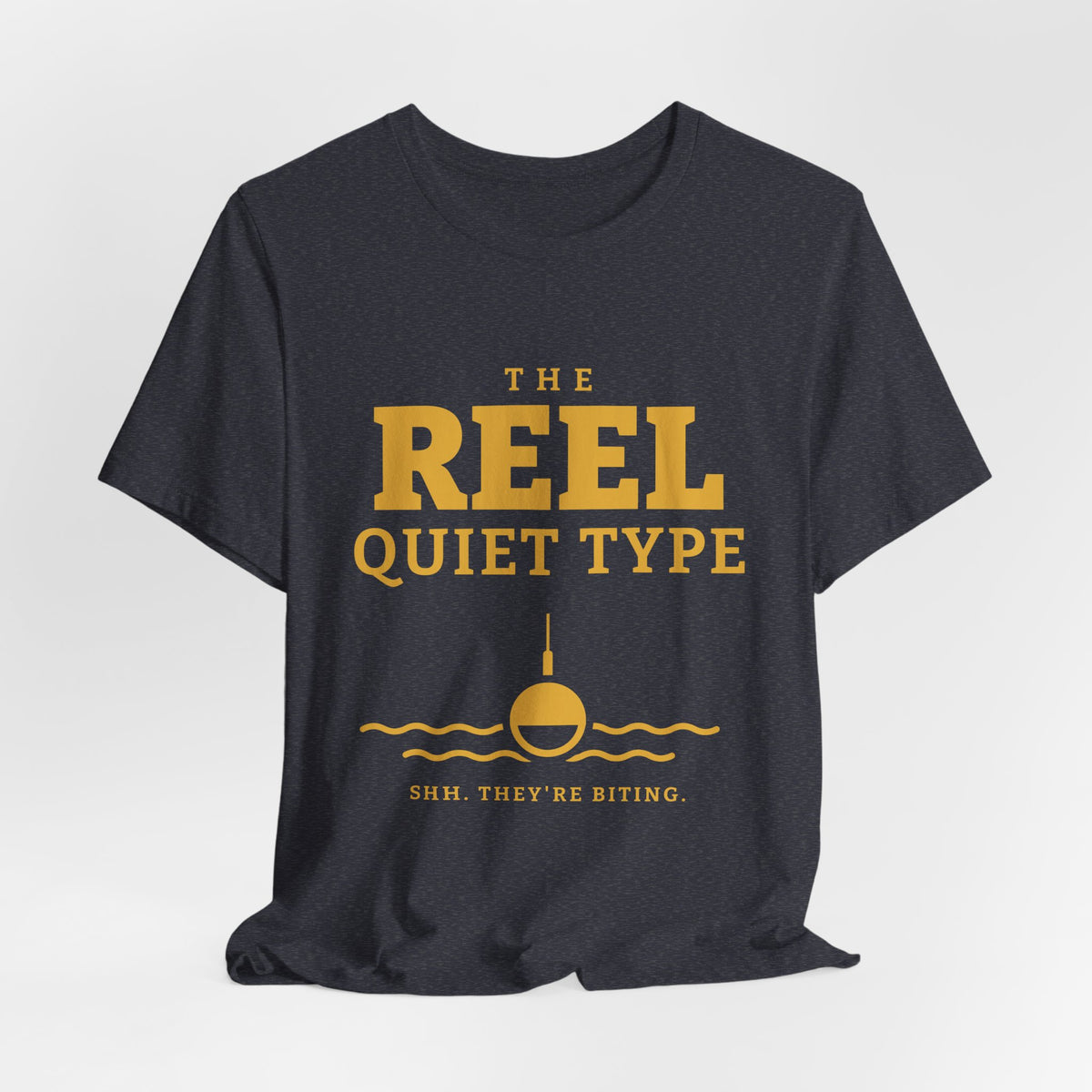 The Reel Quiet Type Tee (Gold Ink)