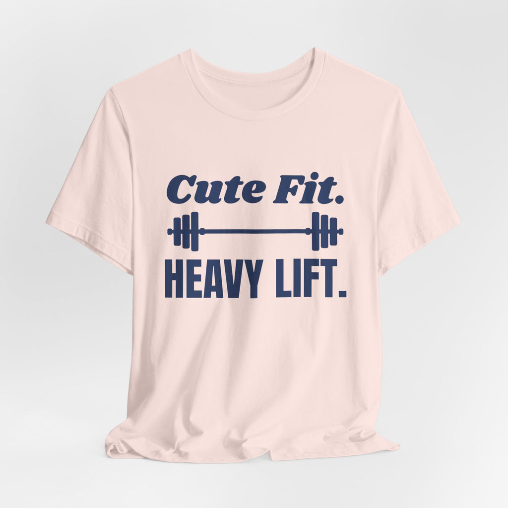 Cute Fit. Heavy Lift Tee (Navy Blue Ink)