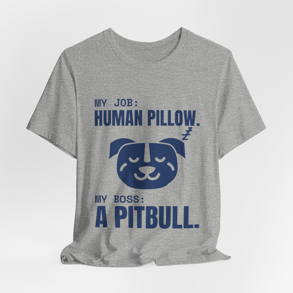 My Job: Human Pillow Tee (Navy Blue Ink)