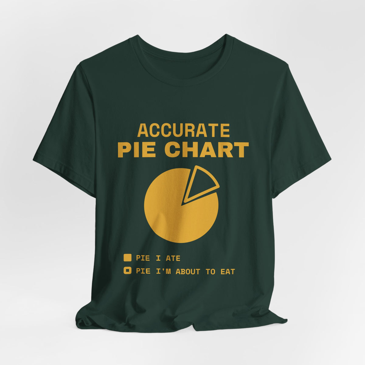 Accurate Pie Chart Tee (Gold)