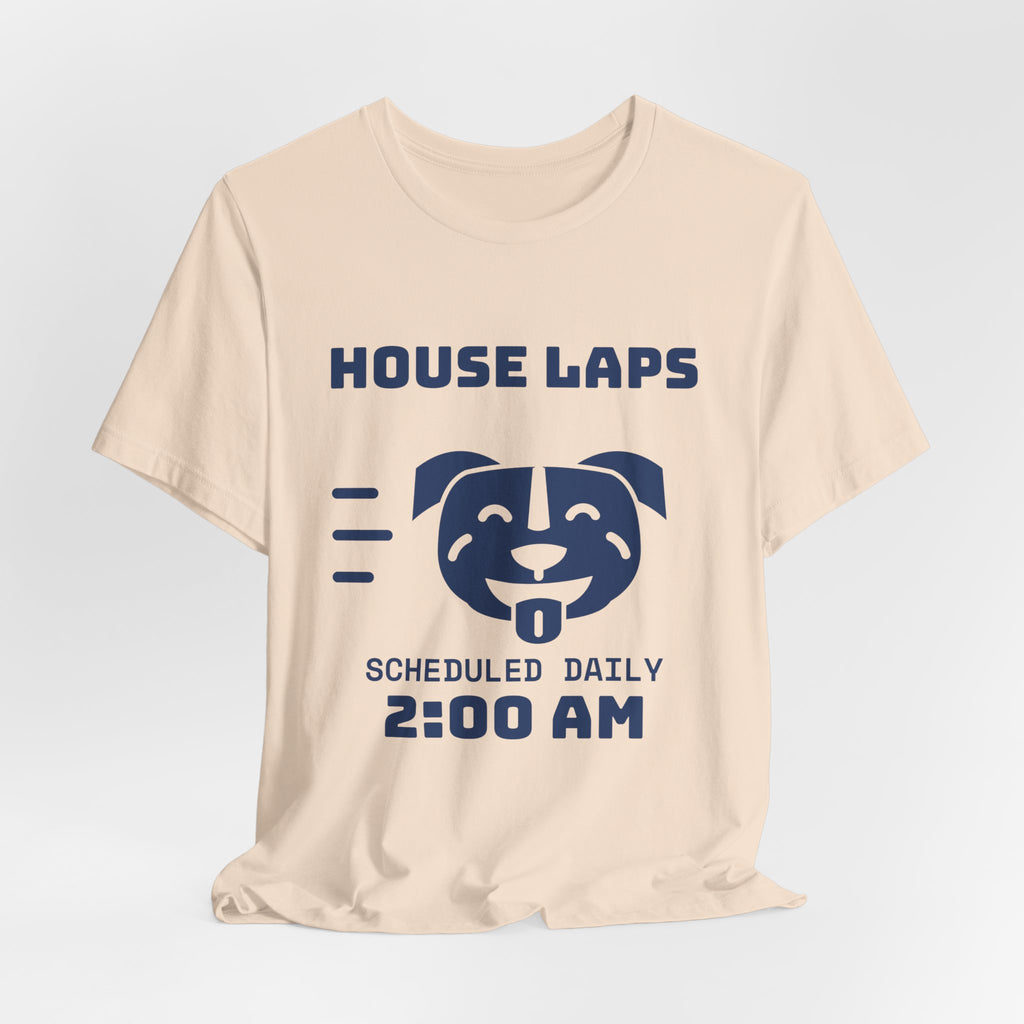 House Laps Scheduled Daily 2:00 AM Tee (Navy Blue Ink)