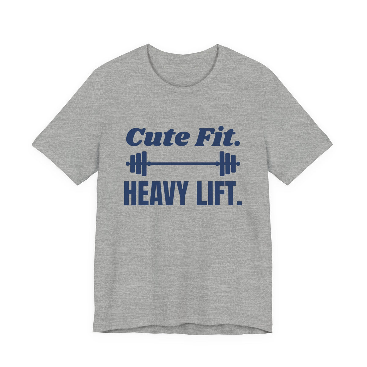 Cute Fit. Heavy Lift Tee (Navy Blue Ink)