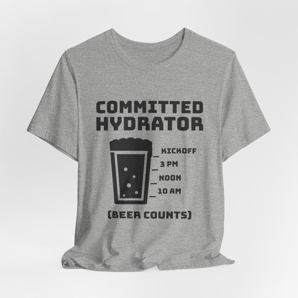 Committed Hydrator (Beer Counts) Tee (Light)