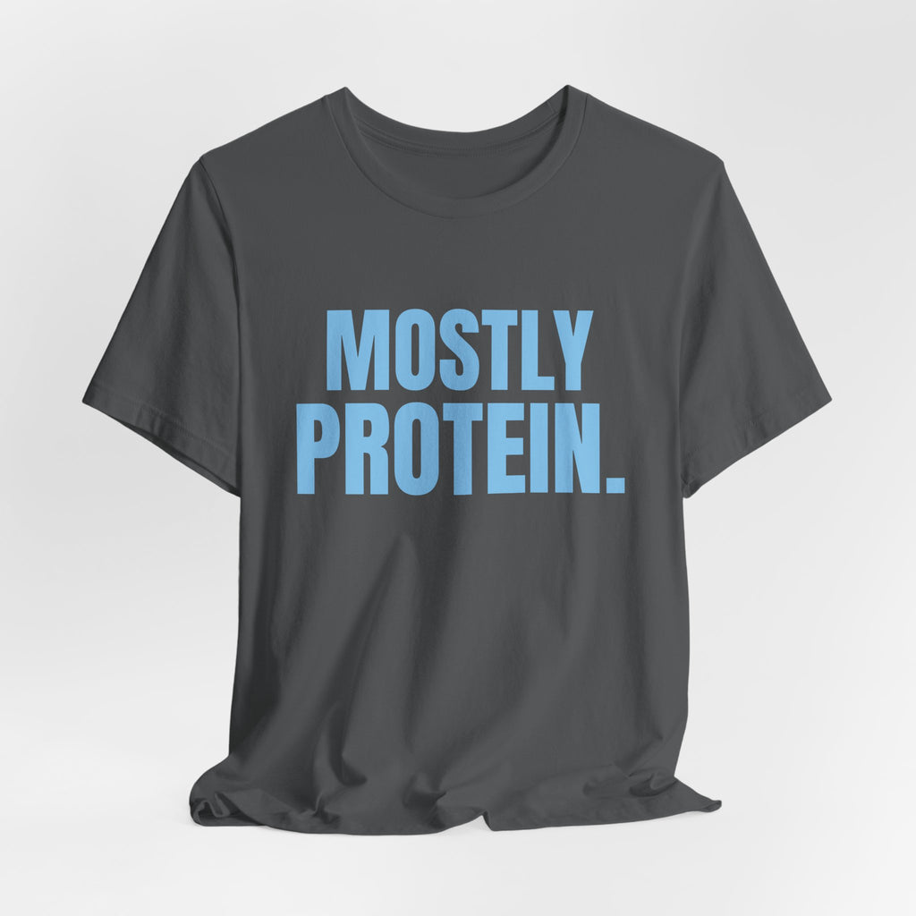 Mostly Protein Tee (Sky Blue Ink)